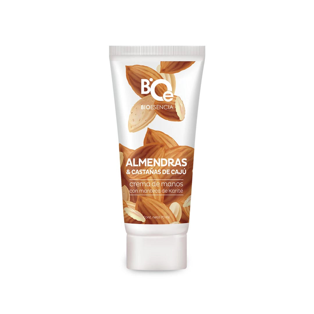 Crema de manos Karité con Almendras & Castañas de Cajú